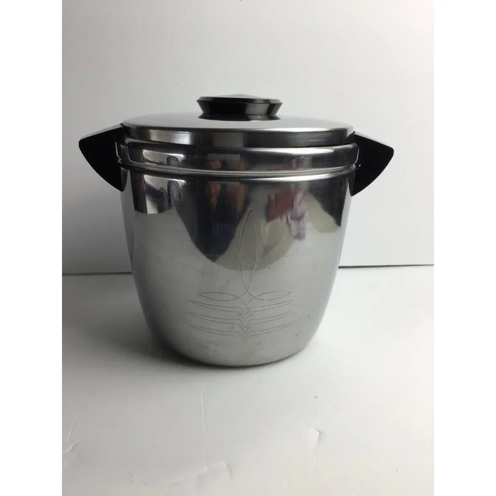 LANDERS, FRARY & CLARK, MCM, INSULATED, STANLEY, ICE BUCKET WITH LID